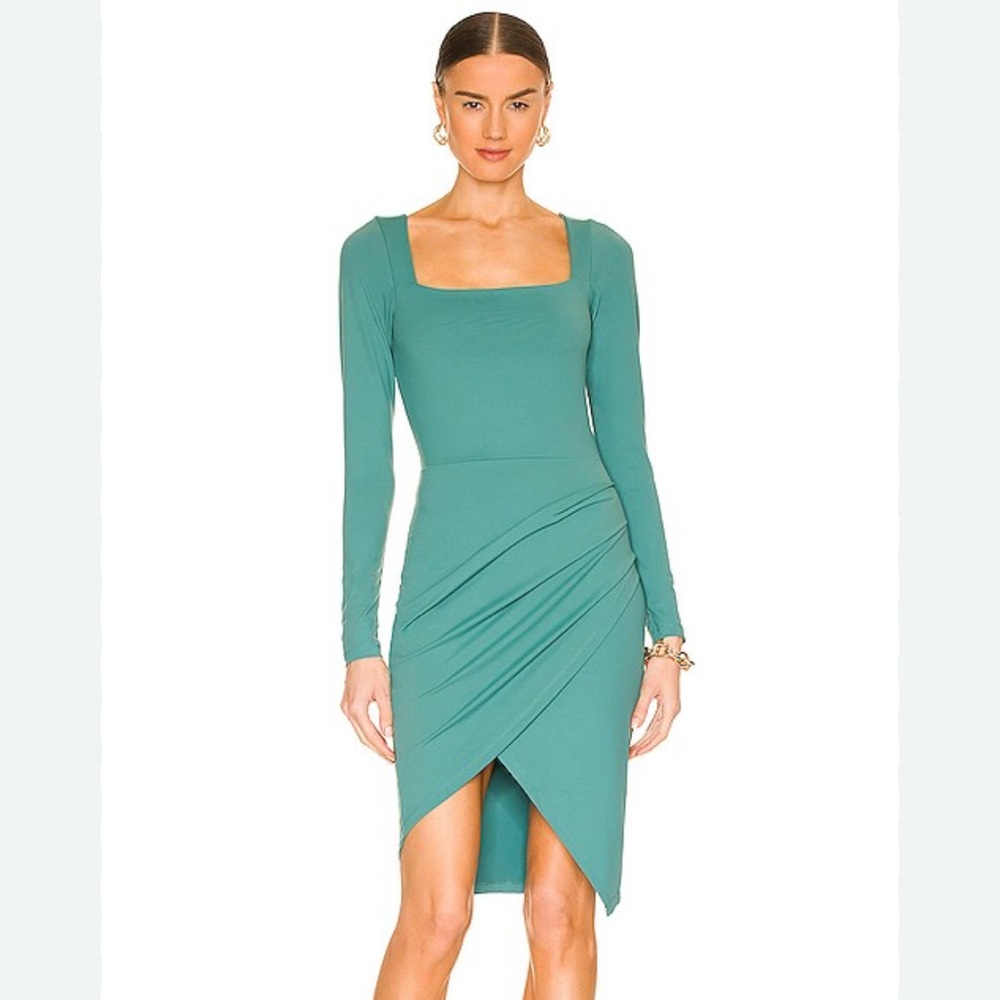 Susana Monaco Wrap Bottom Dress in Blue Spruce/Teal sz. M
